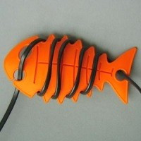 CableFish portocaliu | Organizator cabluri foto