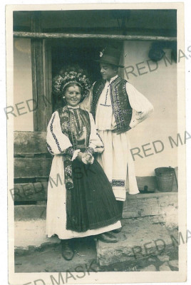 3415 - MORLACA, Cluj, ETHNIC family - old postcard, real PHOTO - unused - 1936 foto