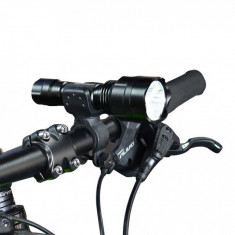 Far Bicicleta ASSASSIN C8 cu Led CREE T6 + Suport Rotativ + Stop 5 Leduri foto