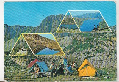 bnk cp Muntii Retezat - Vedere - circulata - marca fixa foto