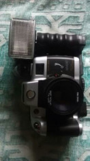 convenabil aparat foto film licenta canon model OY5050 cu geanta din piele foto