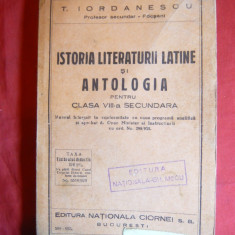 T.Iordanescu - Istoria Literaturii Latine si Antologie -Ed.1935 Nationala Mecu