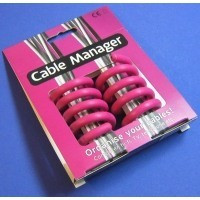 Cable Manager violet | Organizator cabluri foto