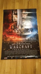 Afis / poster cinema Warcraft inceputul original folosit / by WADDER foto