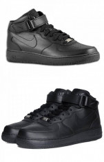 GHETE NIKE AIR FORCE 1 NEGRE foto