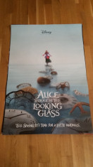 Afis / poster cinema Alice in tara oglinzilor original folosit / by WADDER foto