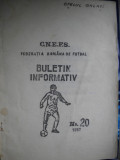 Federatia Romana de Fotbal - buletin informativ / nr, 20-1987