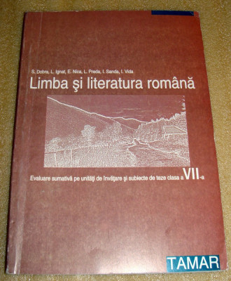 Limba si Literatura Romana evaluare clasa a VII a - Dobra / Ignat / Nica / Preda foto