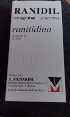 Ranitidina sirop (ranidil) foto