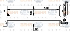 Radiator ulei, ulei motor IVECO TurboStar 190-48 - BEHR HELLA SERVICE 8MO 376 725-341 foto