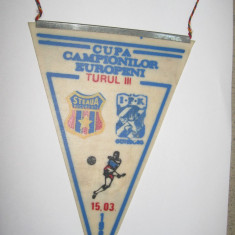 Steaua Bucuresti - IFK Goteborg (15 martie 1989) / fanion