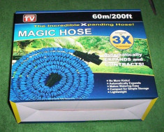 Furtun Magic Hose extensibil 22m NOU cu mufe si pistol de stropit incluse foto