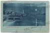 3474 - SULINA, Tulcea, harbor, ship, Litho - old postcard - used - 1900, Circulata, Printata