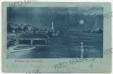 3474 - SULINA, Tulcea, harbor, ship, Litho - old postcard - used - 1900, Circulata, Printata