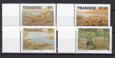 Transkei 1993 fauna animale preistorice MI 303-306 MNH w38 foto