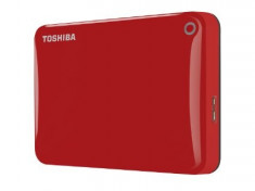 Hard disk extern Toshiba Canvio Connect II, 500 GB, 2.5 inch, USB 3.0, rosu foto