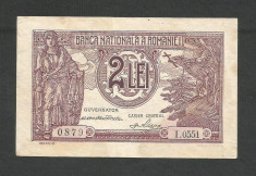 ROMANIA 2 LEI 1938 [1] VF+ foto