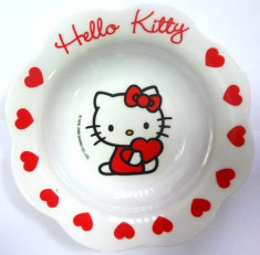 Farfurie plata melamina 23.5cm floare HELLO KITTY foto