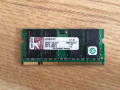 Vand memorie RAM pentru notebook, marca Kingston, capacitate 1GB, DDR II 667 foto