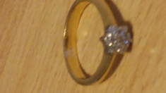 inel din aur cu diamant foto