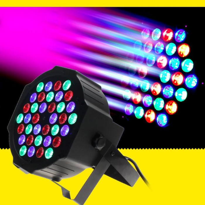 Proiector Lumini Scaner PAR LED Light Slim 36 LED RGB DMX