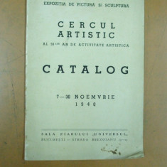 Expoziția de pictură și sculptură Cercul Artistic 7-30 noiembrie 1940 Buc. 011