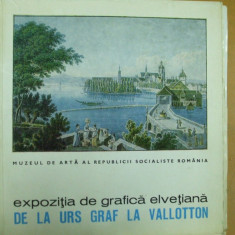 Expozitia grafica elvetiana Urs Graf Vallotton 1981 Bucuresti muzeu arta