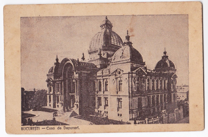 Bucuresti Casa de Depuneri CP circulata aprox 1930