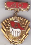 Insigna 40 ani UTM