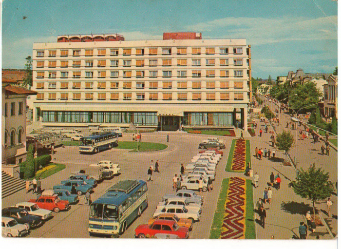 CPI (B7370) CARTE POSTALA - PITESTI. HOTEL MUNTENIA, 1977