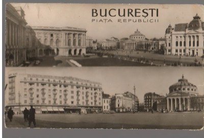 CPI (B7307) CARTE POSTALA - BUCURESTI. PIATA REPUBLICII, RPR foto