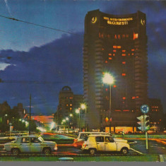 CPI (B7301) CARTE POSTALA - BUCURESTI. PIATA UNIVRSITATII, INTERCONTINENTAL