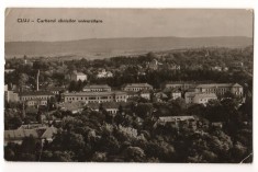 CPI (B7331) CARTE POSTALA - CLUJ. CARTIERUL CLINICILOR UNIVERSITARE, RPR, 1963