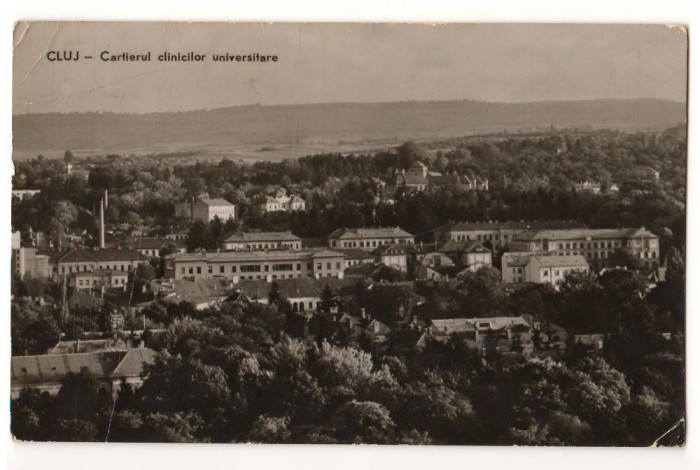 CPI (B7331) CARTE POSTALA - CLUJ. CARTIERUL CLINICILOR UNIVERSITARE, RPR, 1963