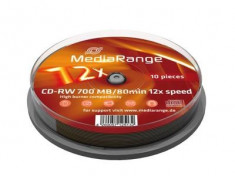 CD-RW MEDIARANGE 12X CAKE 10 foto