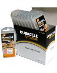 Baterie auditiva Duracell DA13 PR48 BLISTER 6 foto