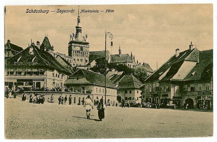 2632 - SIGHISOARA, Mures, Market - old postcard - unused