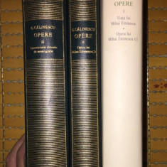 G. Calinescu OPERE 3 volume VIATA SI OPERA LUI MIHAI EMINESCU * EMINESCIENE