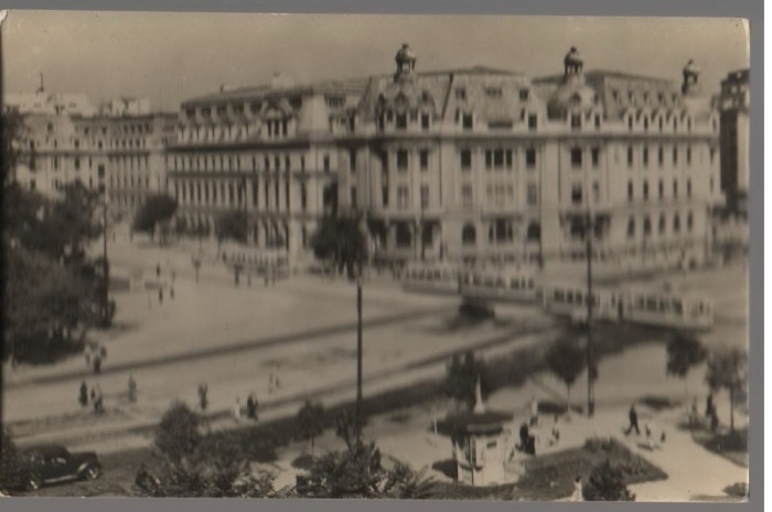 CPI (B7302) CARTE POSTALA - BUCURESTI. UNIVERSITATEA &quot;C.I. PARHON&quot;, TRAMVAI, RPR