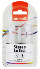 Casca Maxell stereo Ear Buds EB-95 cu handsfree WHITE foto