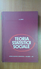 9764 AL. BARBAT - TEORIA STATISTICII SOCIALE foto