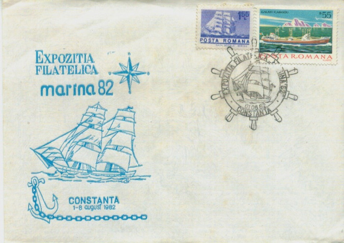 EXPOZITIA FILATELICA MARINA 1982 CONSTANTA