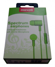 CASCA MAXELL SPECTRUM EARPHONE GREEN 303619.00.CN foto