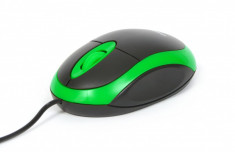 MOUSE OMEGA OM06VG VERDE/NEGRU USB foto