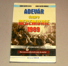 Adevar despre Decembrie 1989 350 pag 2+1 gratis RBK18684 foto