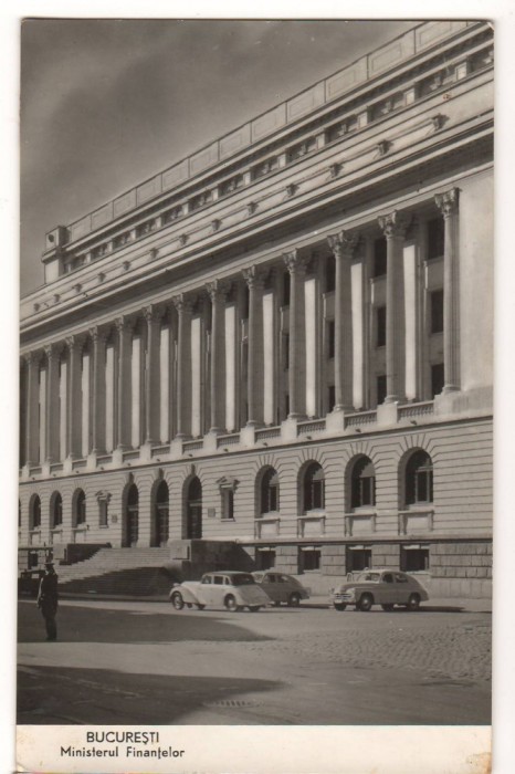 CPI (B7395) CARTE POSTALA - BUCURESTI. MINISTERUL FINANTELOR, R.P.R.