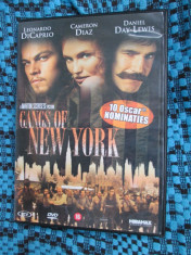 GANGS OF NEW YORK (1 DVD ORIGINAL cu LEONARDO DICAPRIO si CAMERON DIAZ) foto