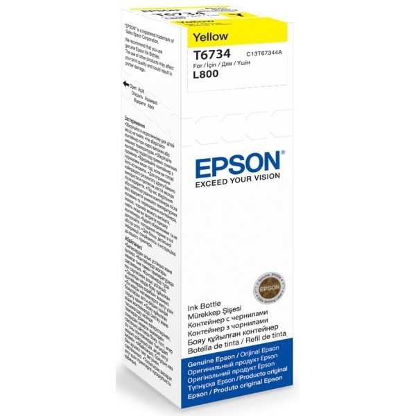 EPSON T6734-cerneala yellow pentru imprimanta EPSON L800 EPSON T6734-cerneala yellow pentru imprimanta EPSON L800