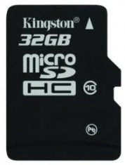 CARD microSD 32GB KINGSTON CU ADAPTOR CLASS10 foto