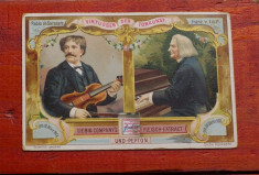 cartonas de epoca / de Sarasate &amp;amp; Liszt cromolitografie Liebig Company&amp;#039;s Extract foto